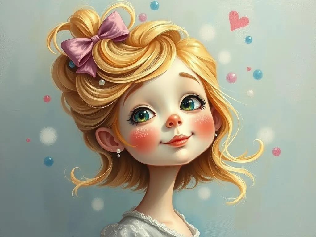 a small hair girl