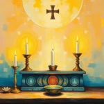 altar with candles dream symbol