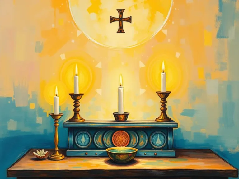 Altar With Candles Dream Symbol