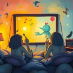 big screen playing music video in dreams