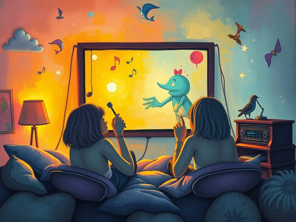 big screen playing music video in dreams