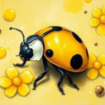 black and yellow ladybug dream symbol