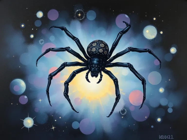 Black Spider Dream Symbolism Meaning