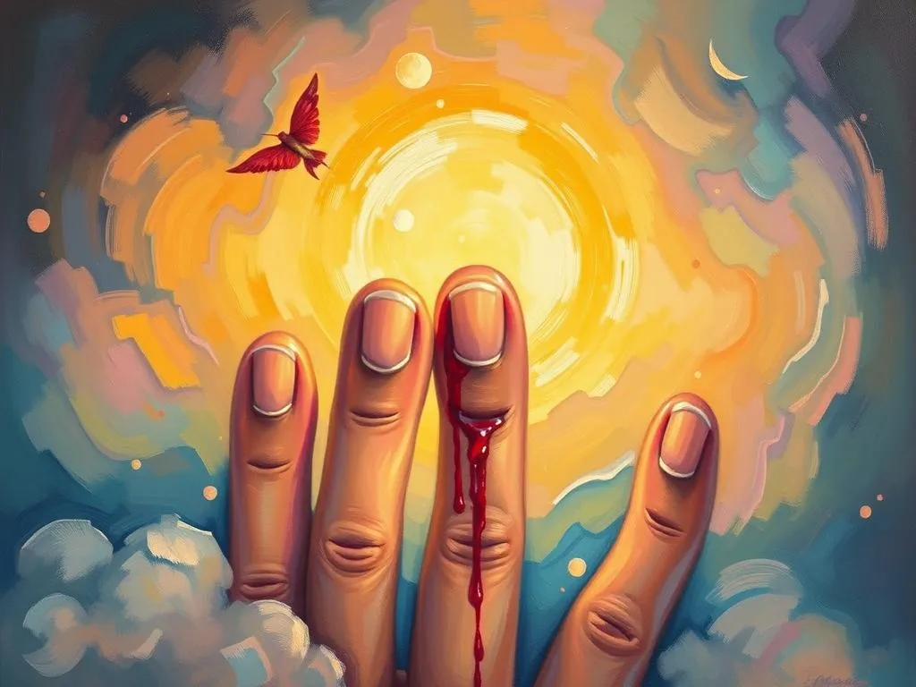 bleeding fingers dream meaning