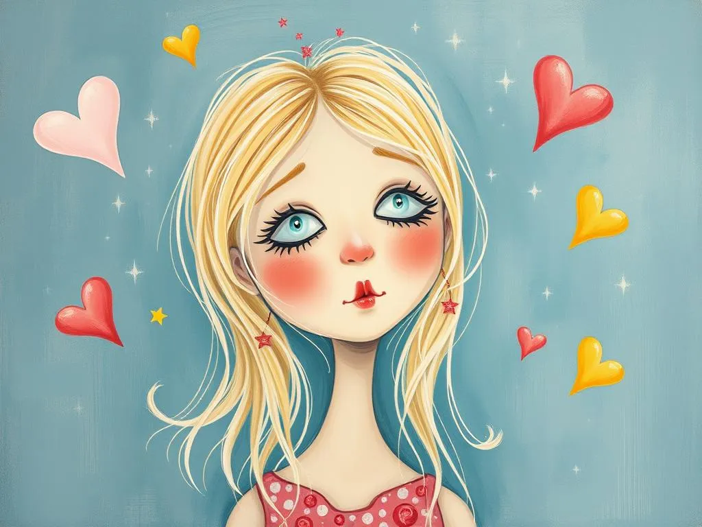 blonde girl dream symbol