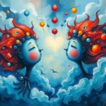 blue and red dream symbolism