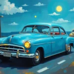 blue cars in dreams symbolism