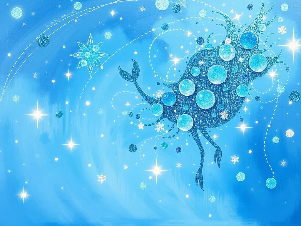 blue glitter dream symbolism