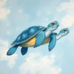 blue turtles in dreams