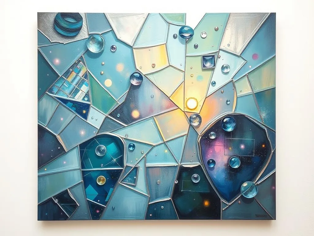 broken glass parts in dreams