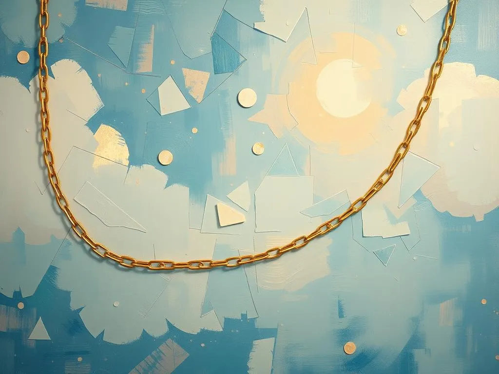 broken gold chain in dream