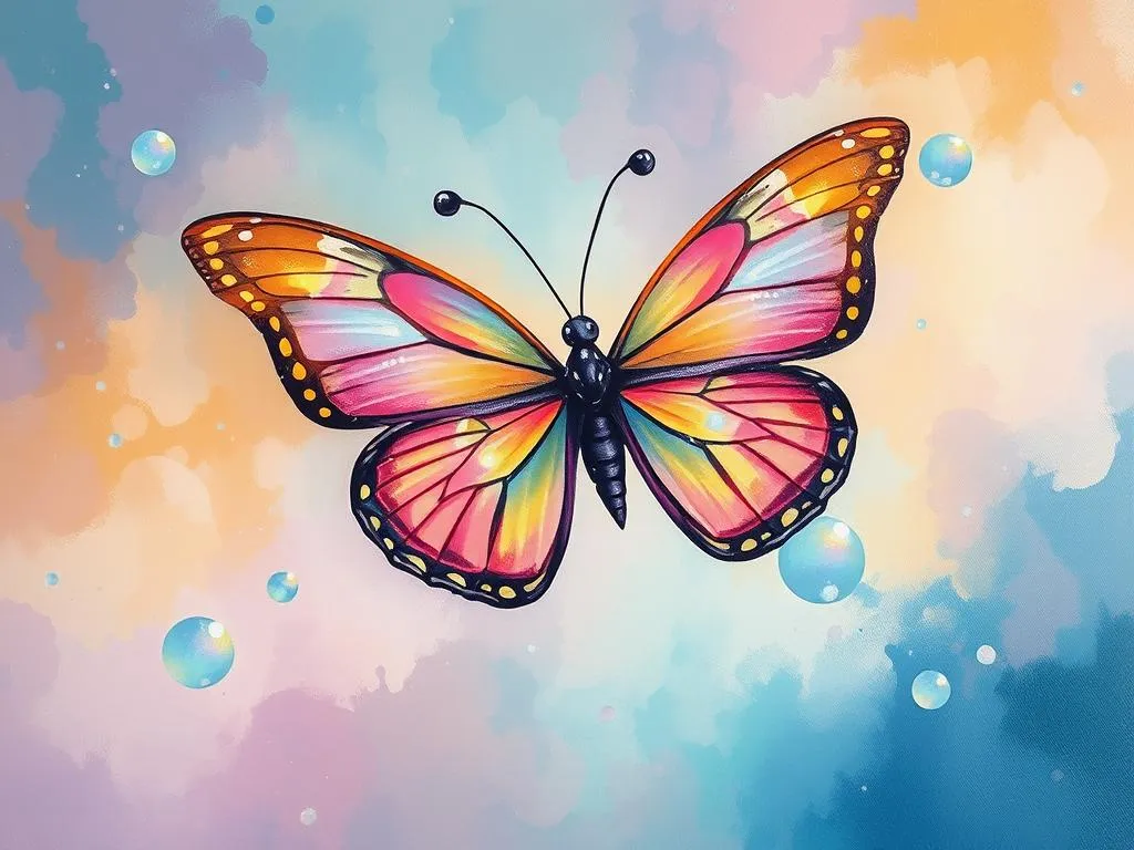 butterfly in water dream symbol