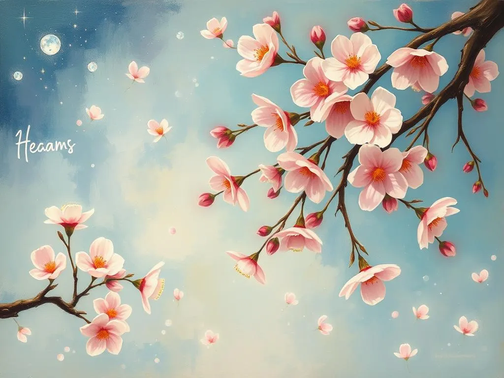 cherry blossoms in dreams meaning