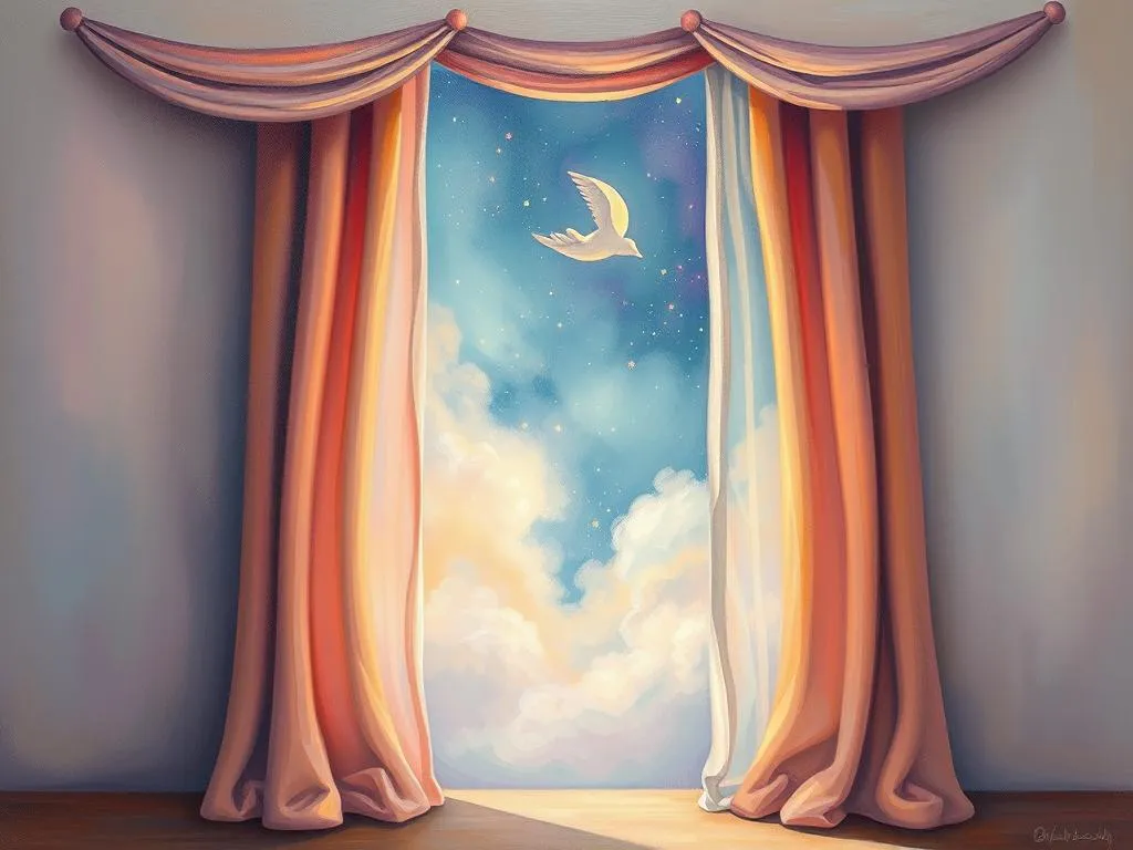 closed curtains in dreams