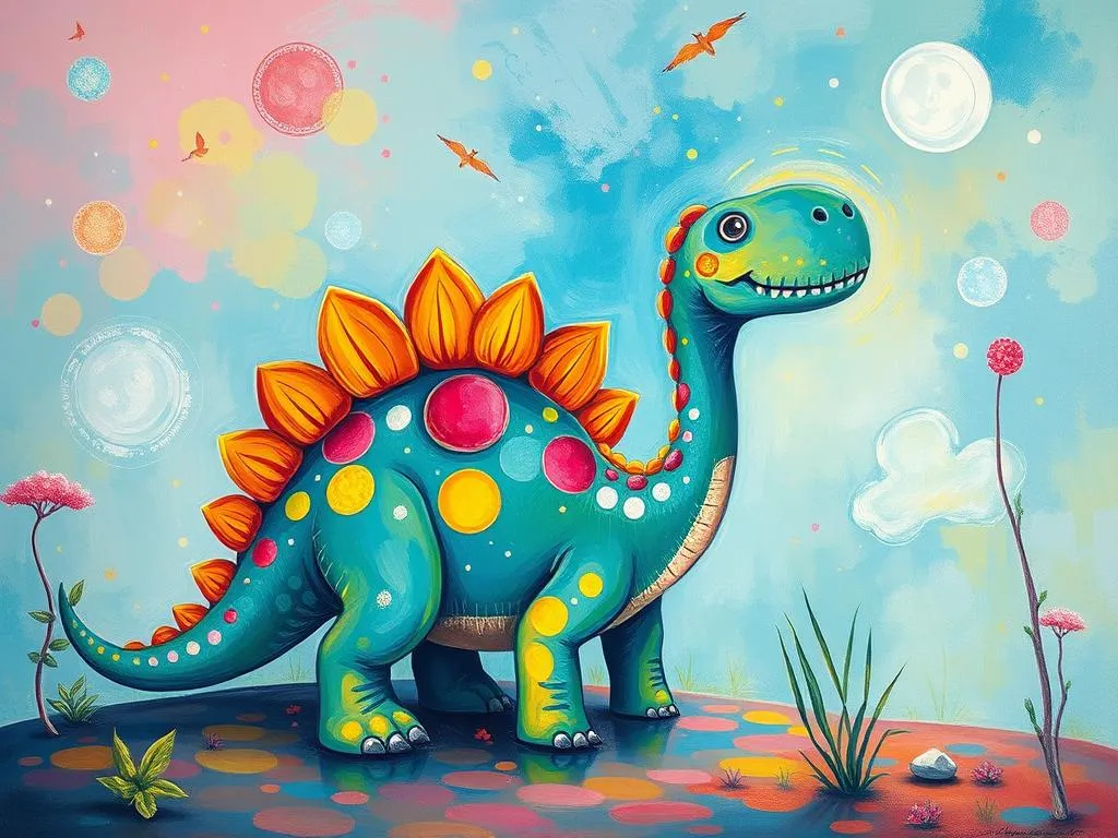 colorful dinosaur dreams symbolic meanings