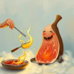 cooking meat in dreams