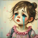 crying girl in dream