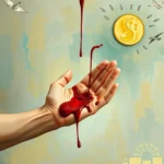 cutting palm pouring blood dream symbolism
