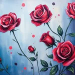 dark red and purple roses dream meaning