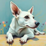 dead white dog
