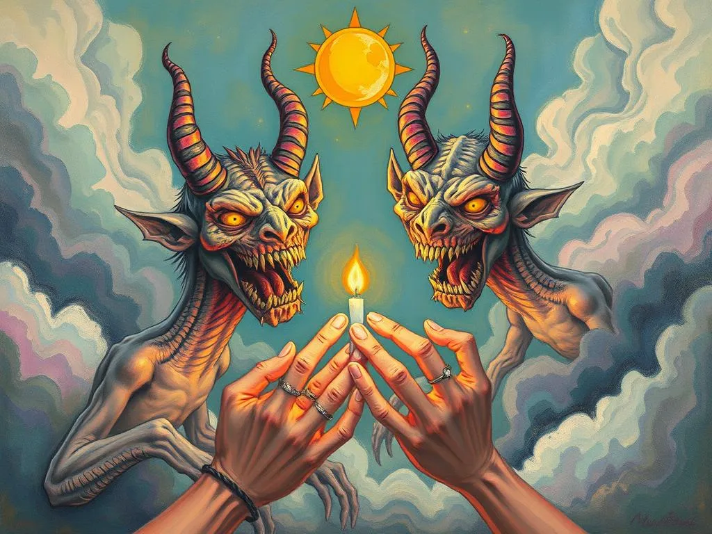 demons devouring hands understanding the symbolism in dreams
