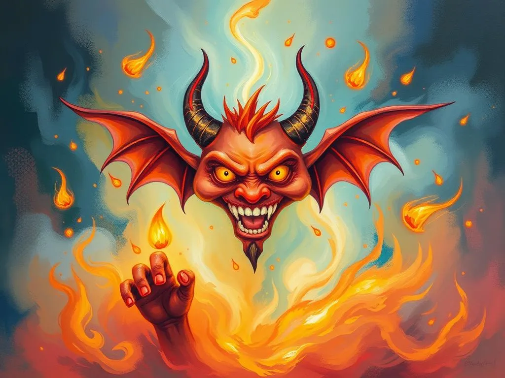 devil of fire dream symbol