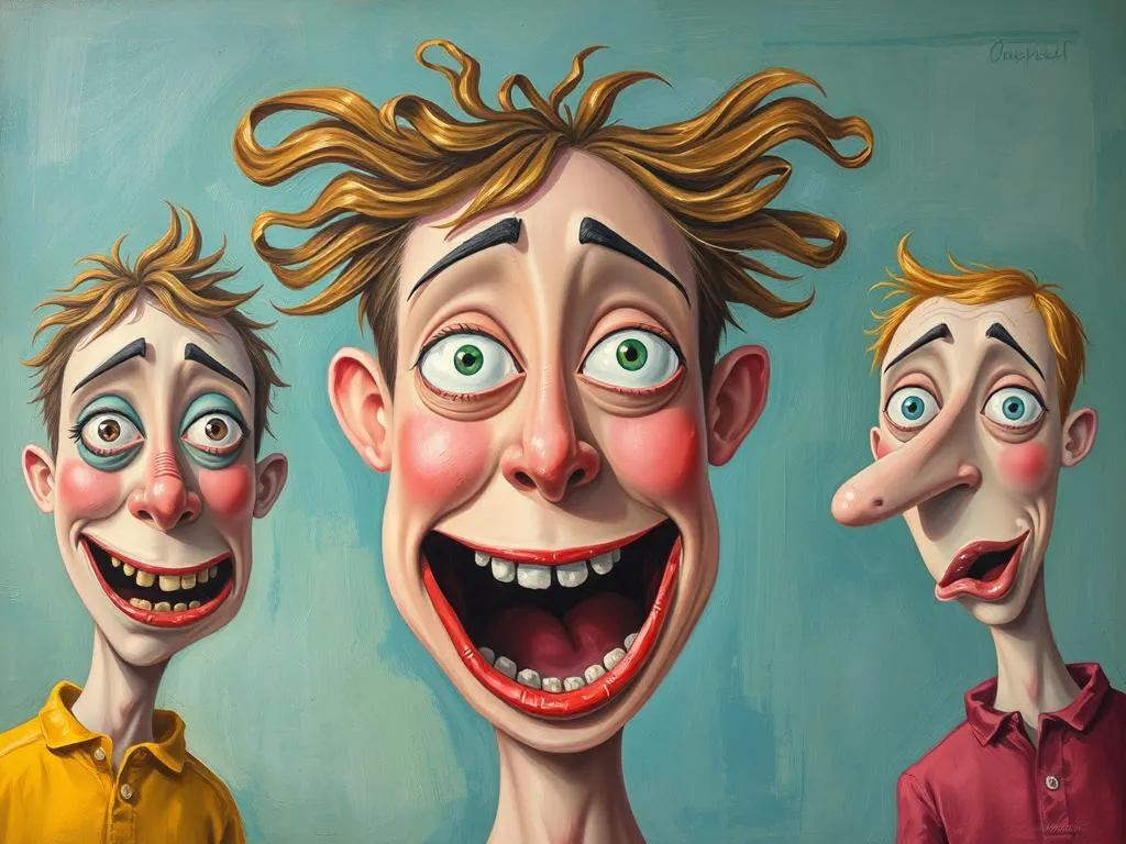 distorted faces
