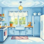 dream symbol blue kitchen