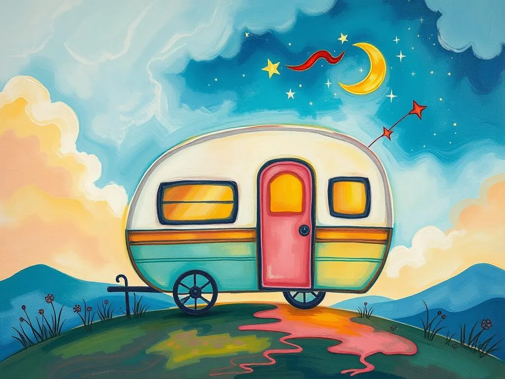dream symbol caravan journey moving forward change