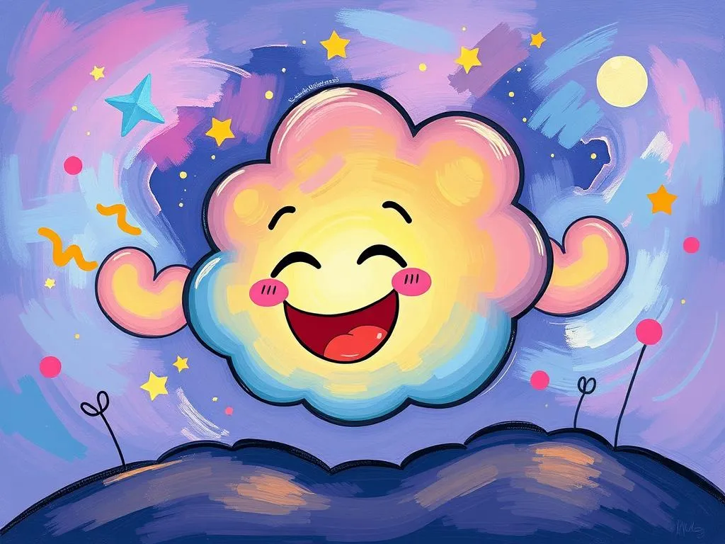 dream symbol cartoon style