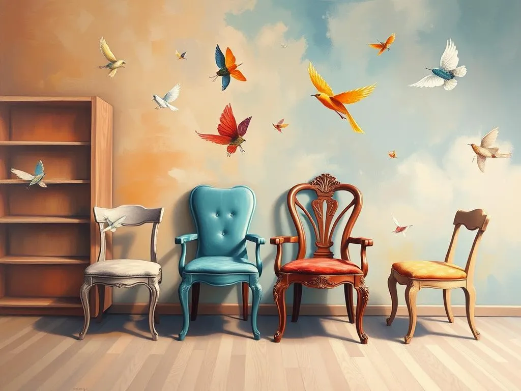 dream symbol chairs flying all over the place