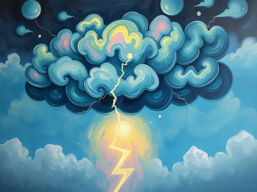 dream symbol dark clouds and lightning
