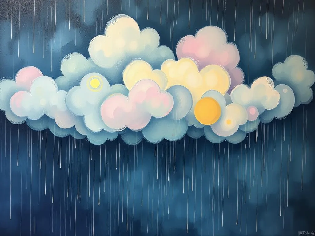 dream symbol dark rain clouds