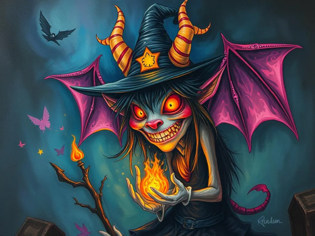 dream symbol demon witch meaning interpretation