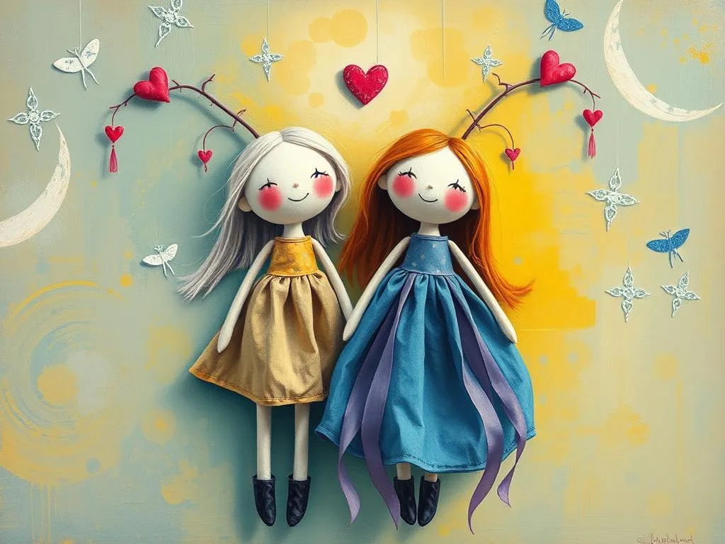 dream symbol fabric dolls