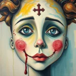 dream symbol face with blood