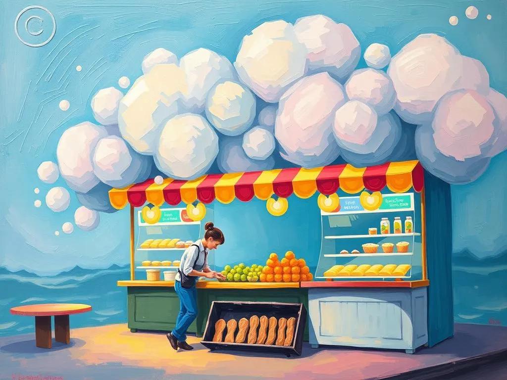 dream symbol food stalls