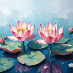 dream symbol giant pink water lilies