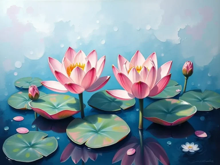 Dream Symbol: Giant Pink Water Lilies
