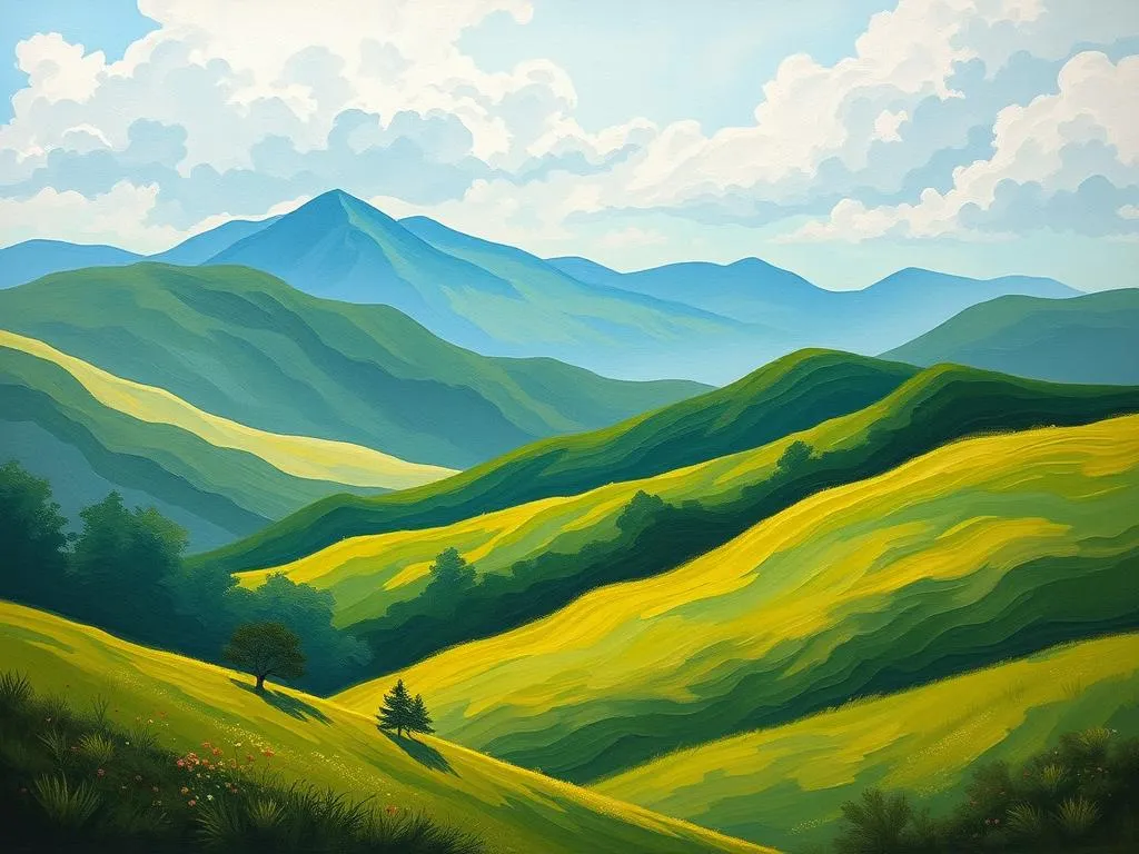 dream symbol green hill valleys