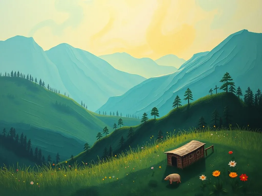 dream symbol green landscape