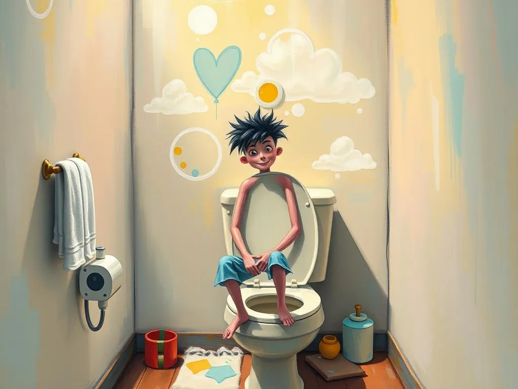 dream symbol guy on the toilet