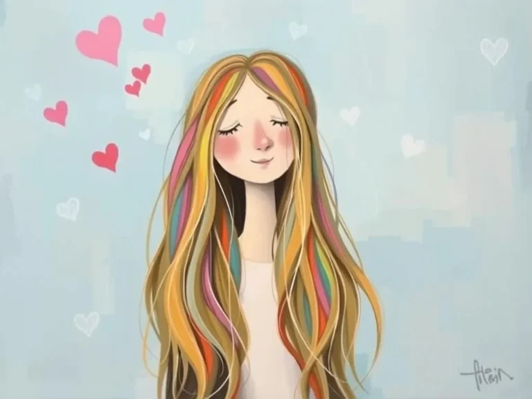 Dream Symbol Long Loose Hair