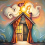 dream symbol old house with curtains unveiled