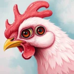dream symbol pink hen with red eyes