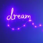 dream symbol purple led light