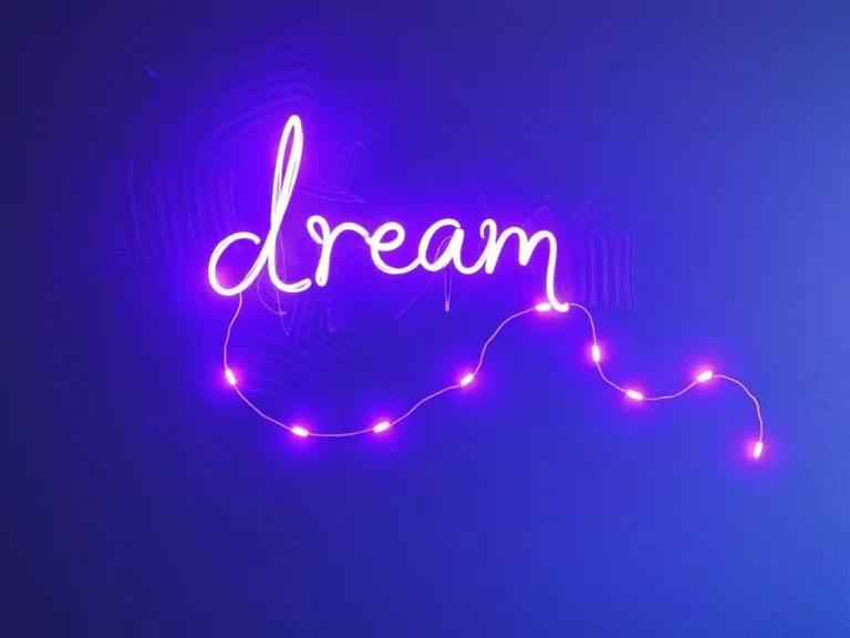 Dream Symbol Purple LED Light