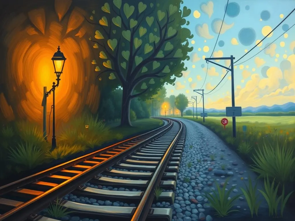 dream symbol railway tracks exploring path life