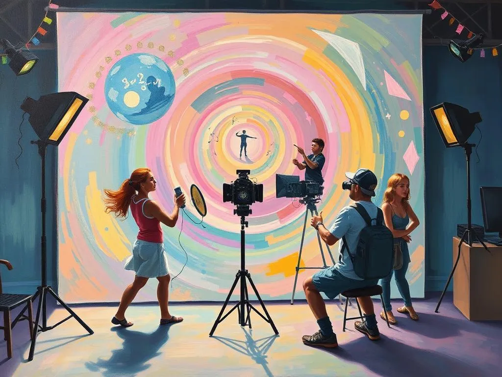 dream symbol recording crew behind the scenes