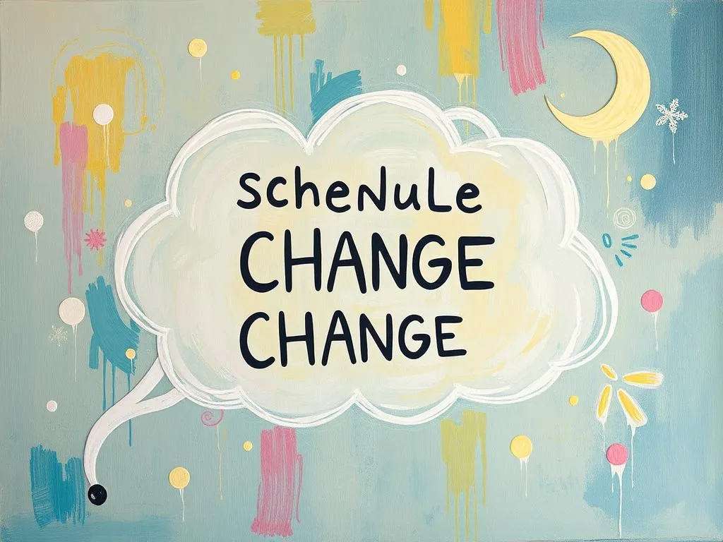 dream symbol schedule change
